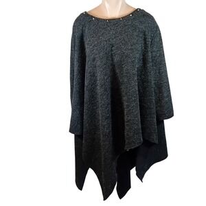 Women‎ Grande Madame Poncho Handkerchief Boucle Sweater Business Casual One Size
